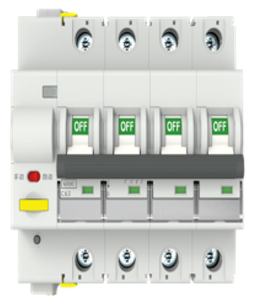 Tuya WiFi Smart Circuit Breaker 4P, 10-63A, 6kA, Multi-Phase, Remote Protection, C/D Curve DIN Rail, Certified Smart IoT Switch